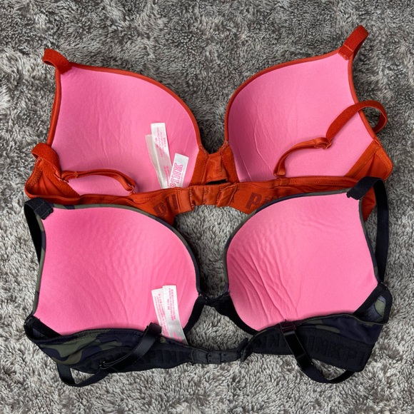 PINK Victoria Secret Push Up Bras - 36C - Picture 3 of 5